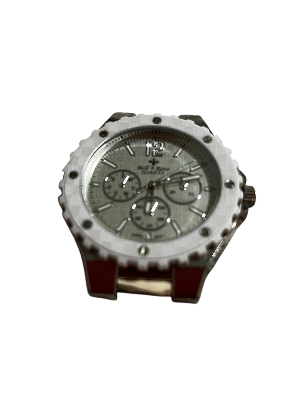 Paul Jardin Men’s Quartz Watch Silver White Multifunction Japan
